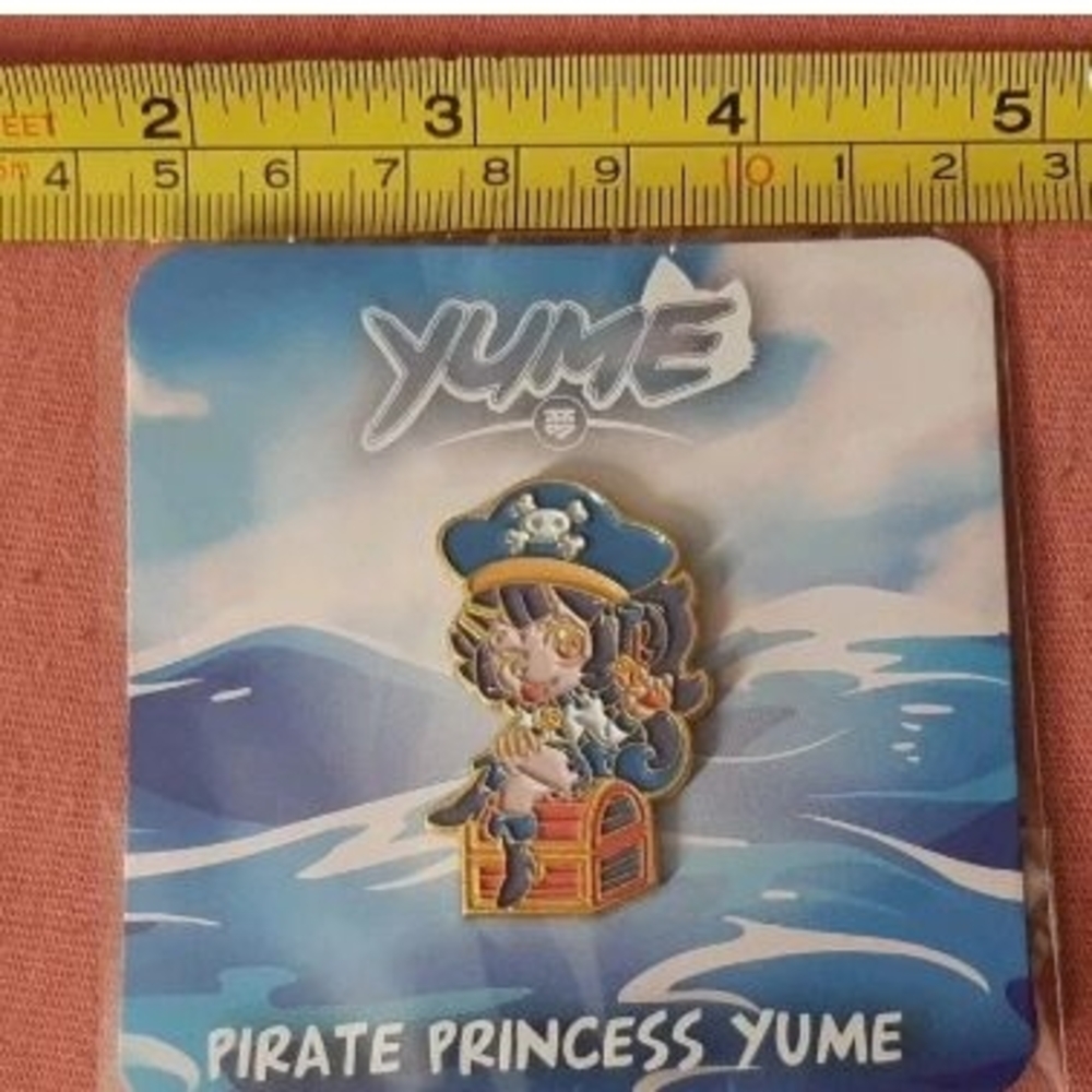 Pirate Princess Trading Card - Blue and Gold
